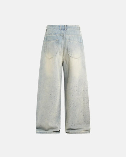 Acid Washed Super Baggy Jeans | LCDEGO Streetwear