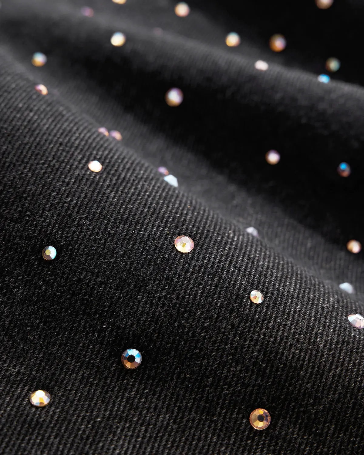 Acid Washed Rhinestone  Baggy Jeans | LCDEGO Streetwear