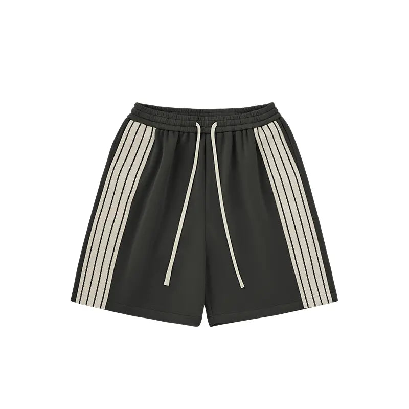Striped Wide Leg Shorts | LCDEGO Streetwear