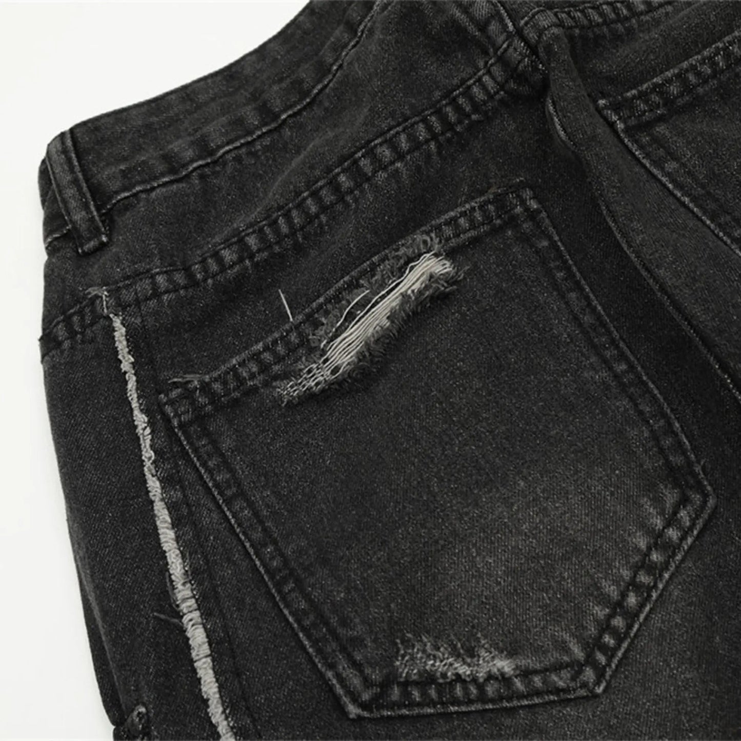 Multi Pockets Cargo Wide Leg Jeans | LCDEGO Streetwear