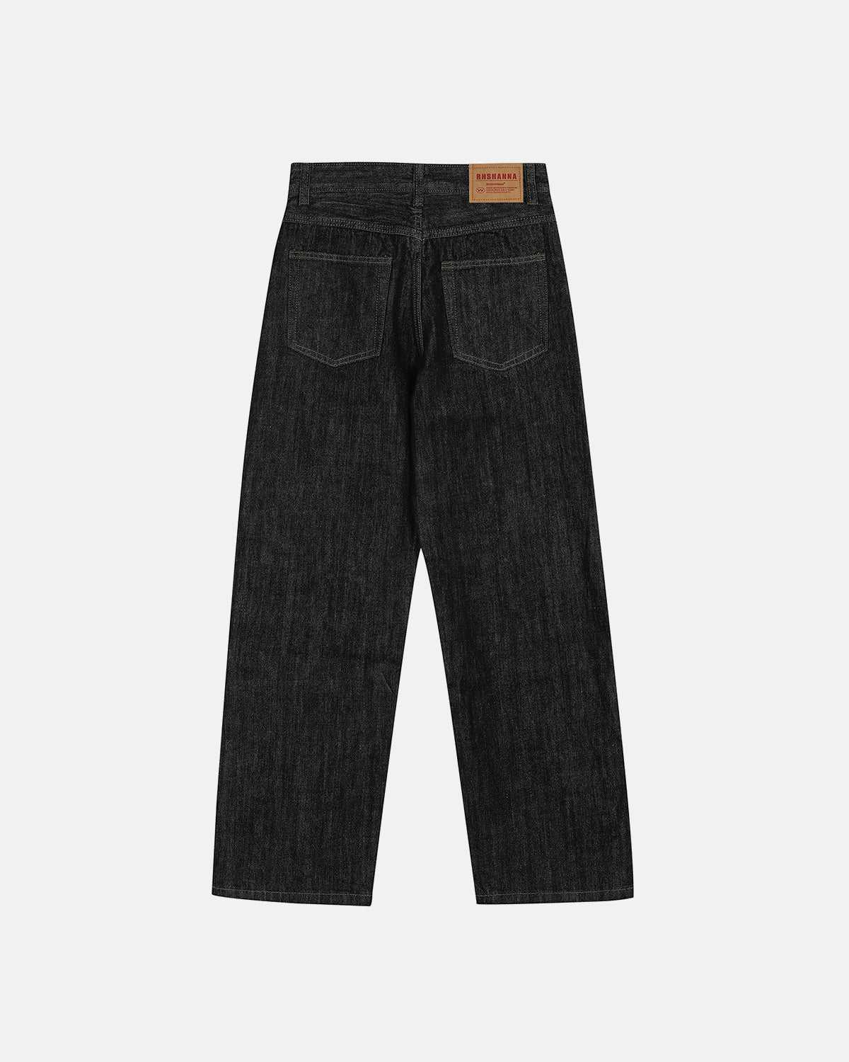Raw Straight-leg Denim Pants | LCDEGO Streetwear