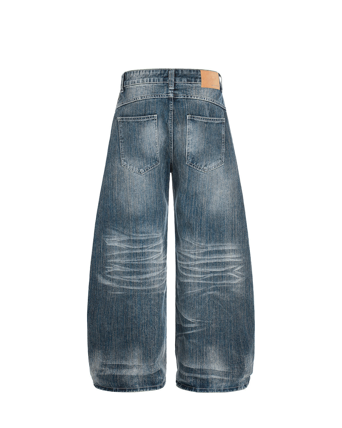 Bamboo Textured Barrel Jeans | LCDEGO Streetwear