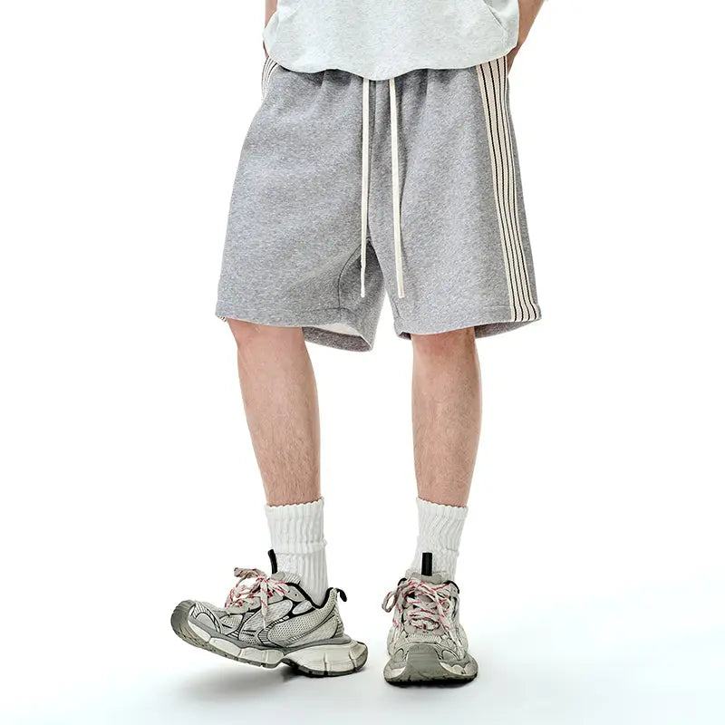 Striped Wide Leg Shorts | LCDEGO Streetwear