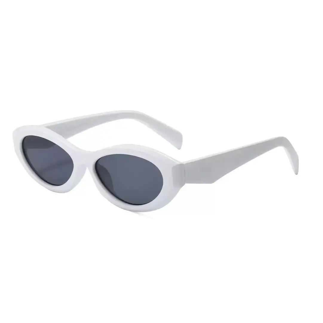 Retro Y2K Oval Cat Eye Sunglasses for Women