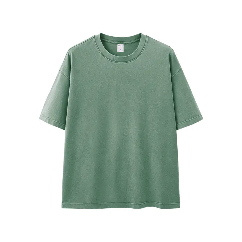 Heavy Boxy Fit Washed Tees | LCDEGO Streetwear