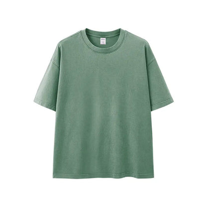 Heavy Boxy Fit Washed Tees | LCDEGO Streetwear
