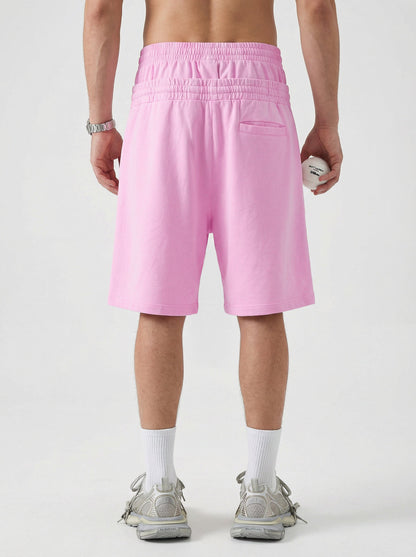Double Waist Acid Wash Sweat Shorts | LCDEGO Streetwear