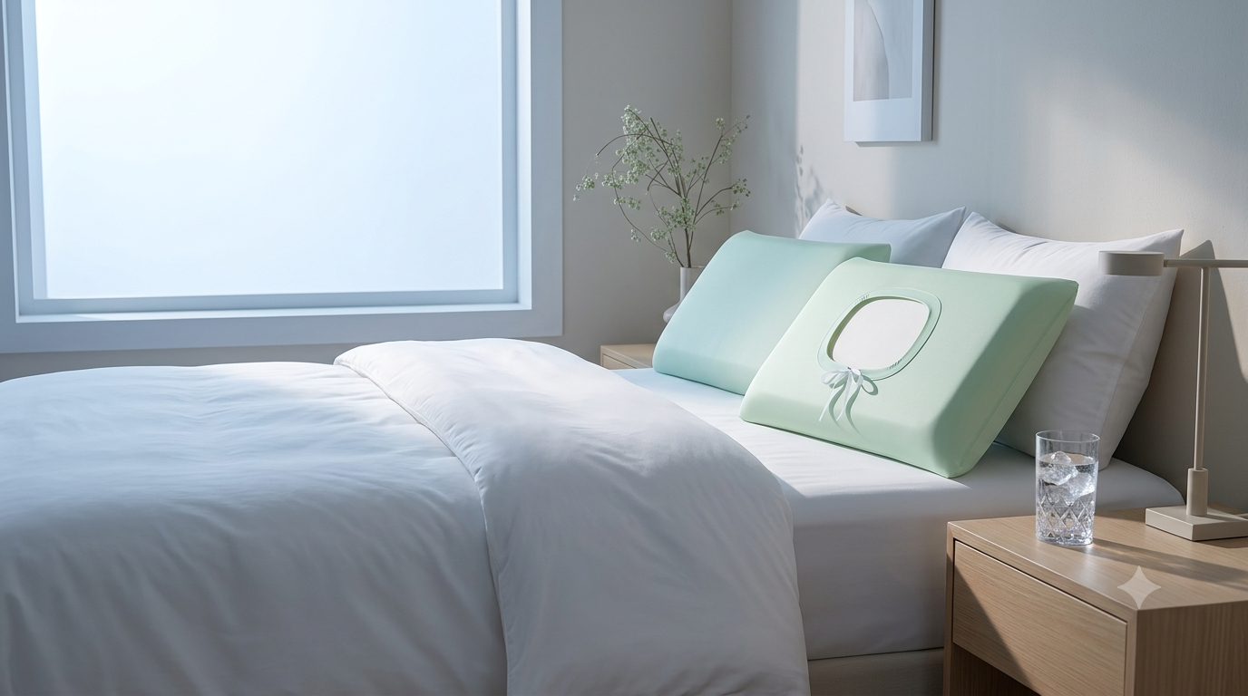 Instant Cooling Ice Silk Summer Pillowcase | Modern Minimalist Breathable Pillow Protector | Premium Vegan Silk Alternative (4 Colors)