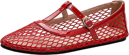 Women's Closed-toe Knit Slip-on Loafers|LCDEGO