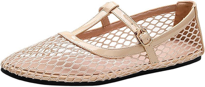 Women's Closed-toe Knit Slip-on Loafers|LCDEGO
