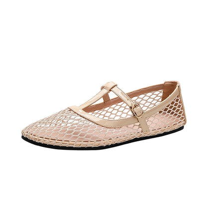 Women's Closed-toe Knit Slip-on Loafers|LCDEGO