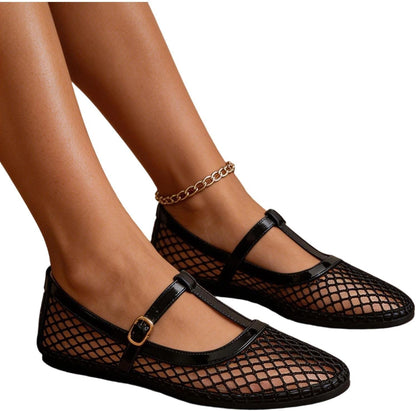 Women's Closed-toe Knit Slip-on Loafers|LCDEGO