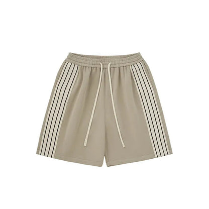 Striped Wide Leg Shorts | LCDEGO Streetwear