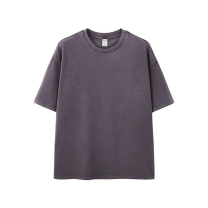 Heavy Boxy Fit Washed Tees | LCDEGO Streetwear
