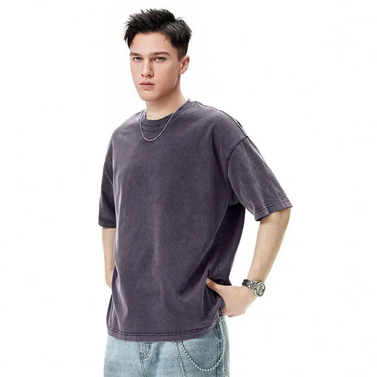 Distressed Oversized Washed Tees | LCDEGO Streetwear