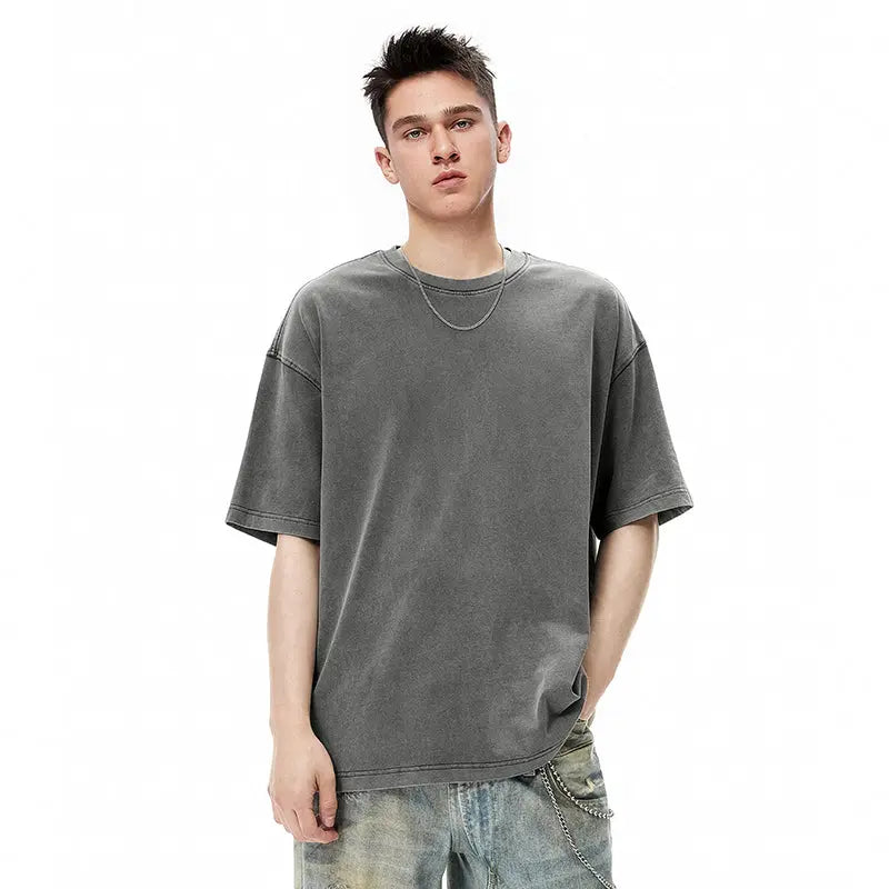 Distressed Oversized Washed Tees | LCDEGO Streetwear
