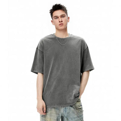 Distressed Oversized Washed Tees | LCDEGO Streetwear
