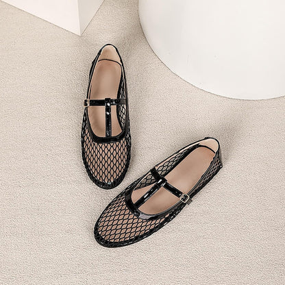 Women's Closed-toe Knit Slip-on Loafers|LCDEGO