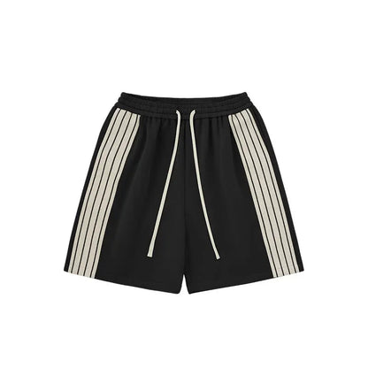 Striped Wide Leg Shorts | LCDEGO Streetwear