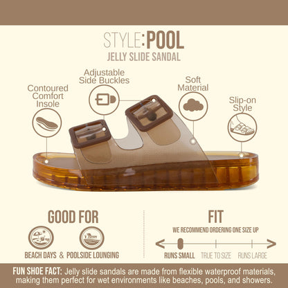 Pool Jelly Slide Sandal|LEDEGO