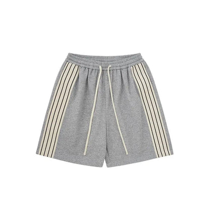 Striped Wide Leg Shorts | LCDEGO Streetwear