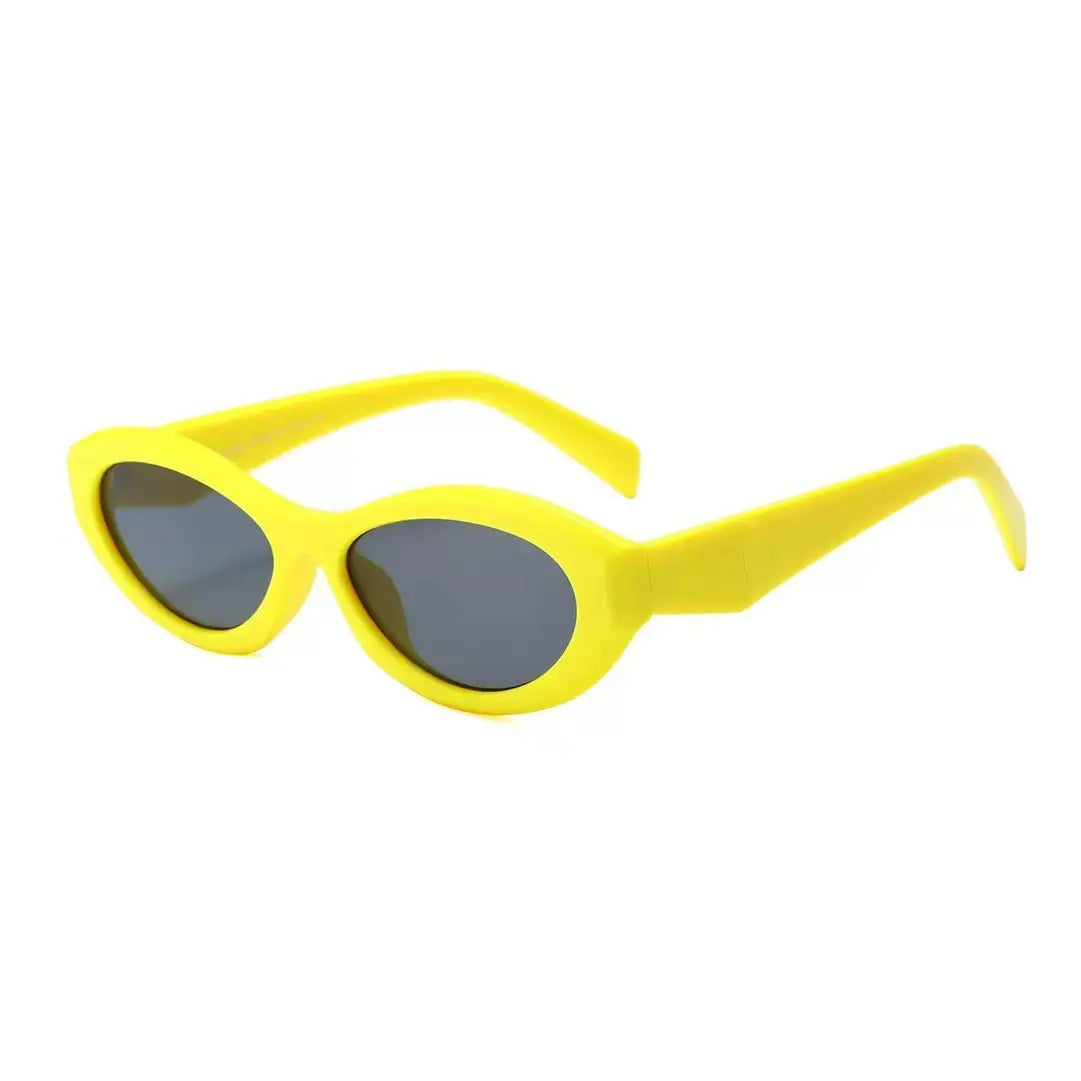 Retro Y2K Oval Cat Eye Sunglasses for Women