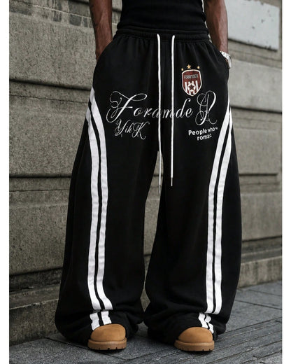 Washed Stripe Barrel Sweatpants | LCDEGO