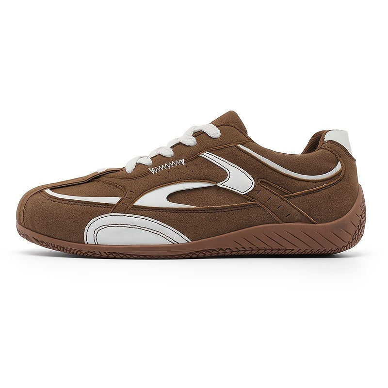 Couple's Fashion Casual Sneakers, British Low-Top Flat Racing Shoes, Lightweight Comfortable Street Trendy Shoes