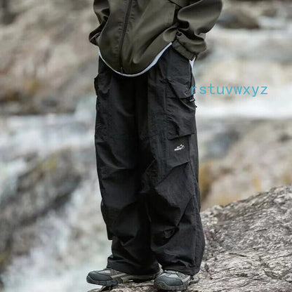 Parachute Cargo Pants Men Oversize Outdoor Casual Trousers Male Waterproof Pants