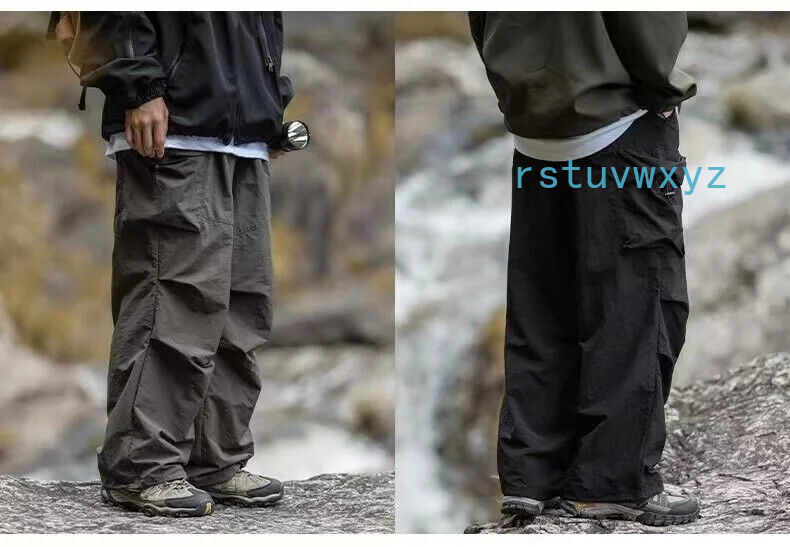 Parachute Cargo Pants Men Oversize Outdoor Casual Trousers Male Waterproof Pants
