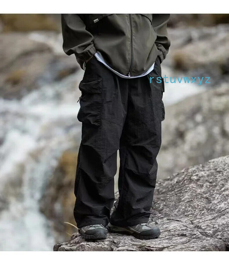 Parachute Cargo Pants Men Oversize Outdoor Casual Trousers Male Waterproof Pants