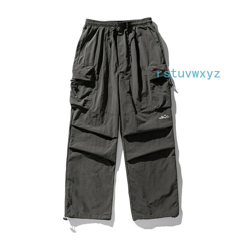 Parachute Cargo Pants Men Oversize Outdoor Casual Trousers Male Waterproof Pants